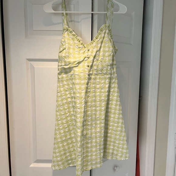 NWT GB Gingham Green Apple Sun Summer Dress Size Medium - Picture 7 of 8